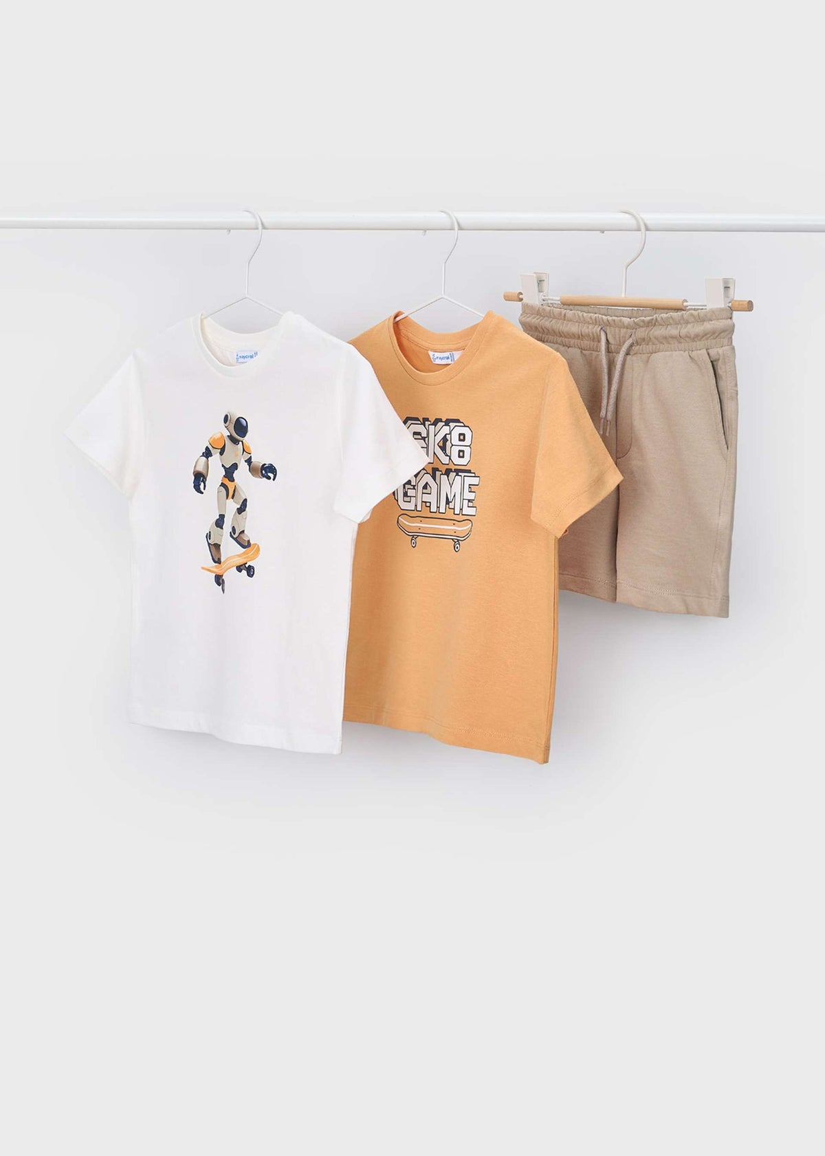 3-piece robot knit set boy