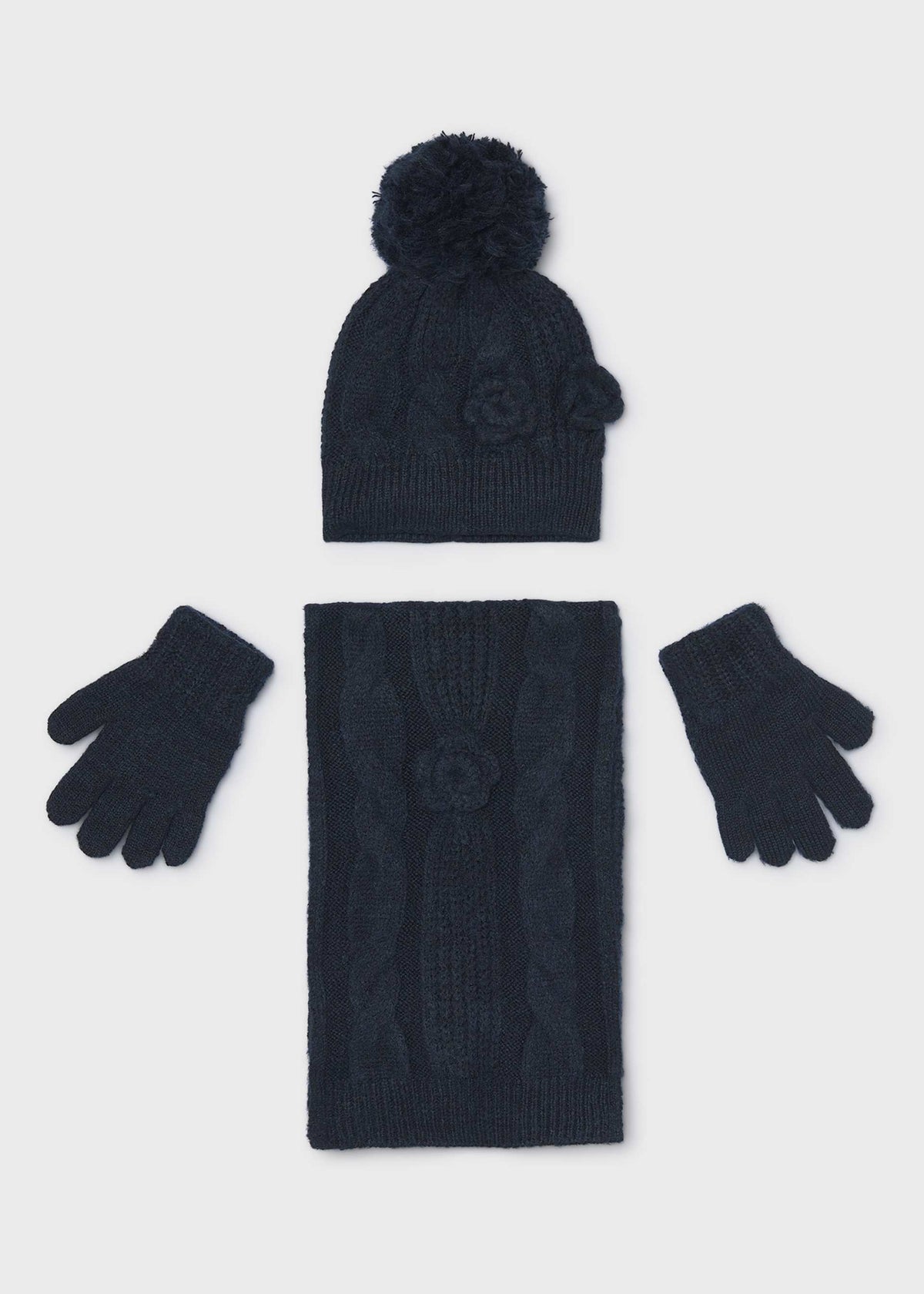 3-piece set girls scarf