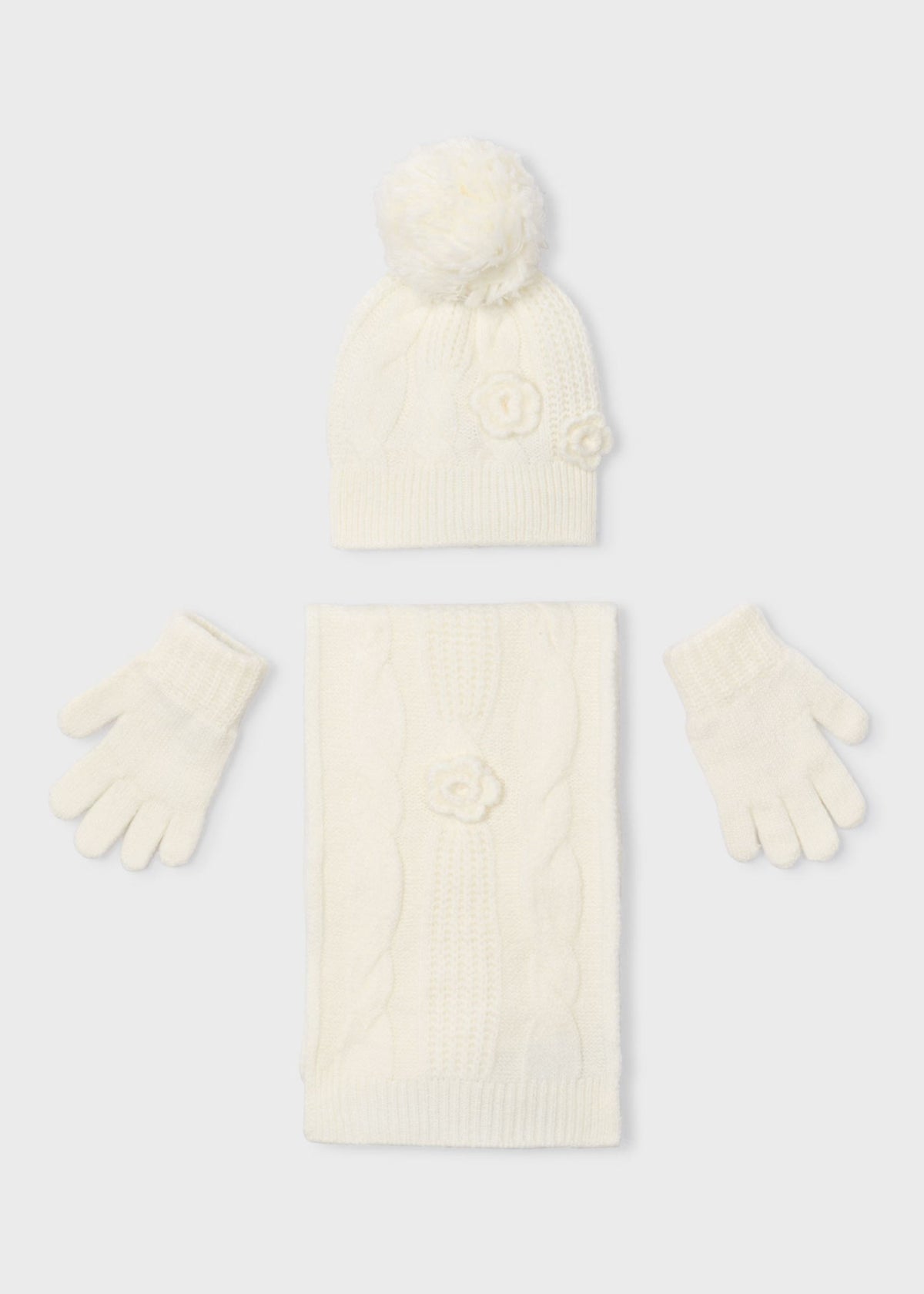 3-piece set girls scarf