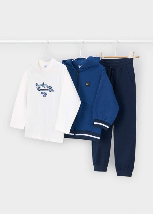 3-teiliger Trainingsanzug mit T-Shirt für Jungen