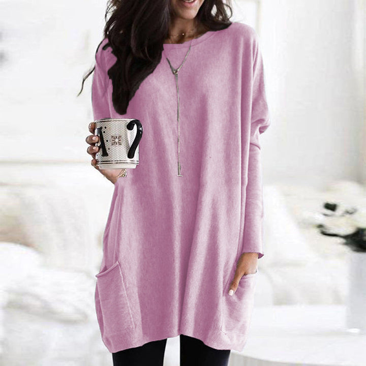 Damen schicker Rundhals-Pullover für Herbst/Winter