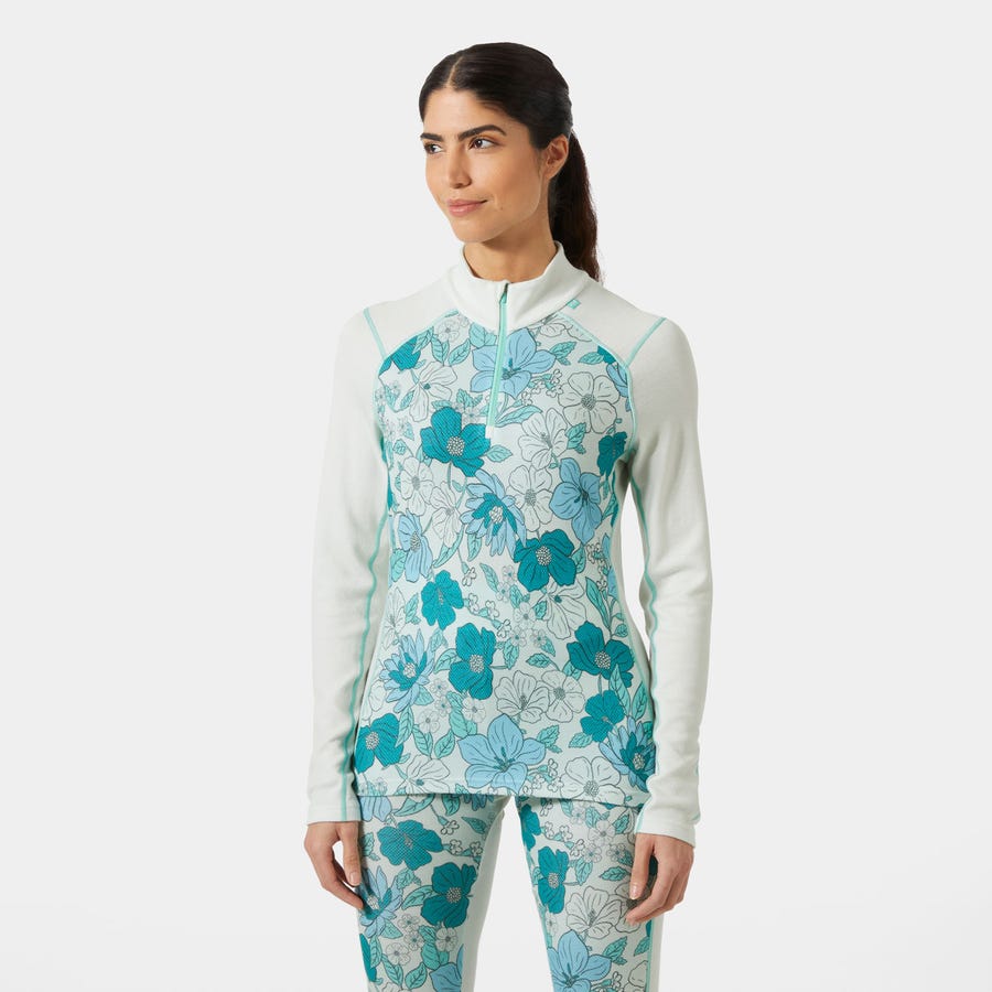 Women's LIFA Merino Midweight Graphic Half-Zip Base Layer