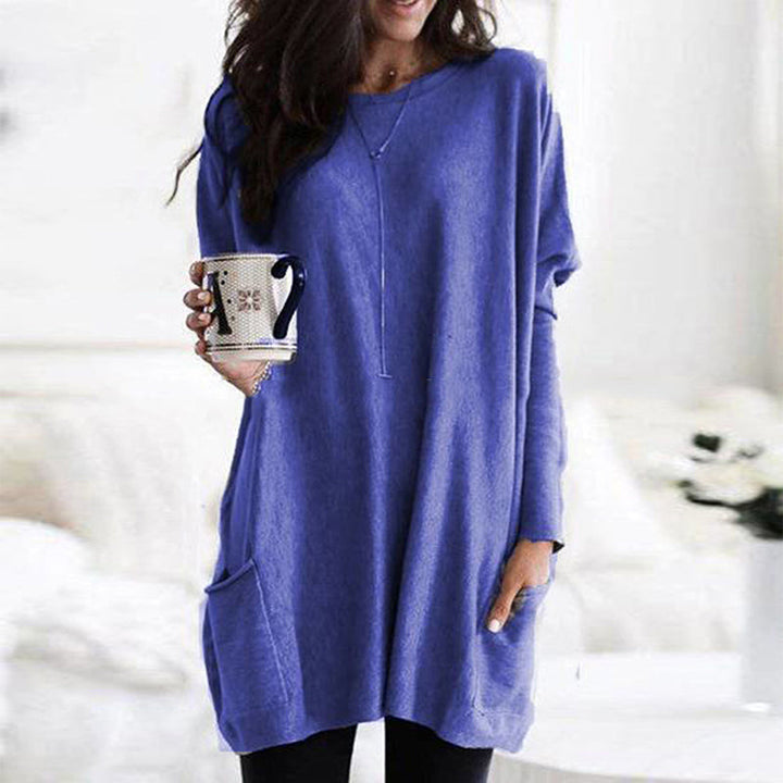 Damen schicker Rundhals-Pullover für Herbst/Winter
