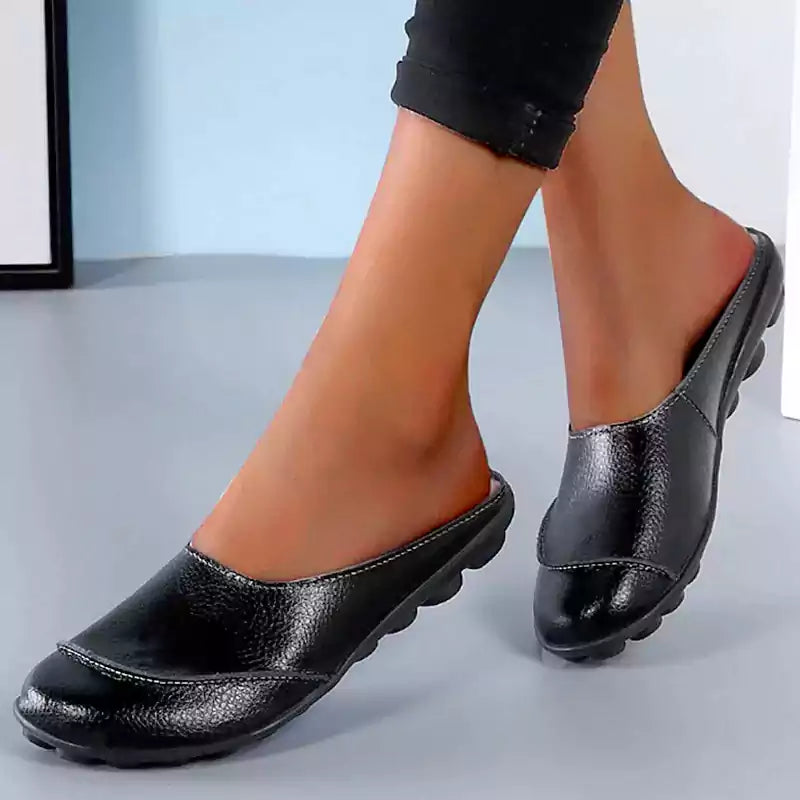 LetcloTM Leder weiche Sohlen Bequeme flache Sandalen