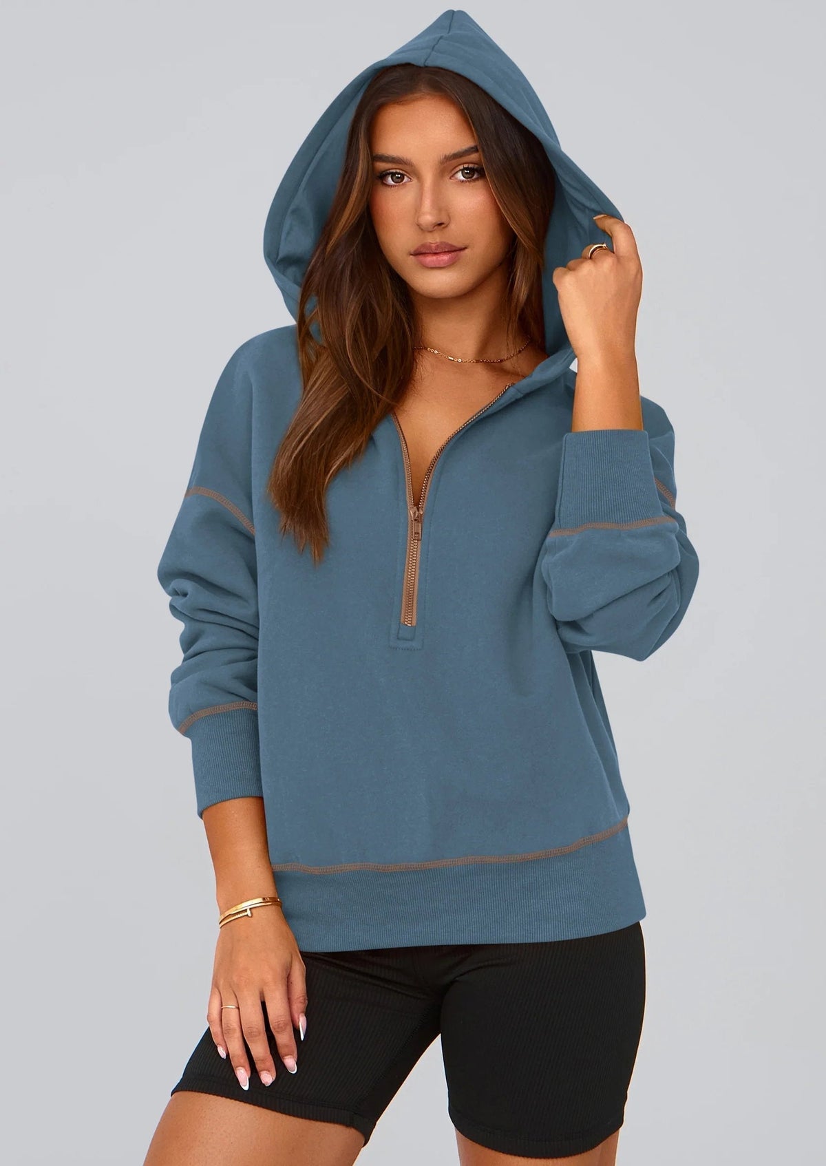 ⏰LETZTER TAG – 59% SPAREN💥Damen Herbst/Winter Half-Zip Hoodie Pullover