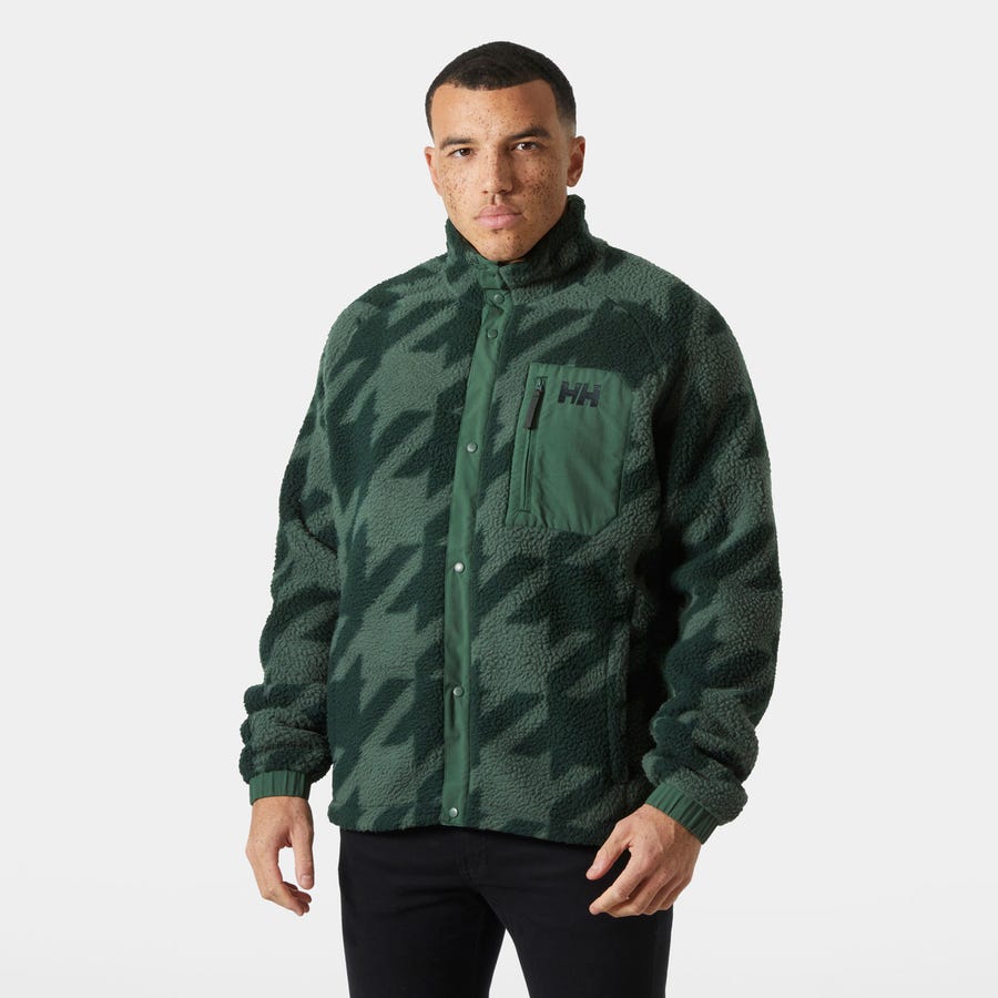 Men's Panorama Printed Pile Snap