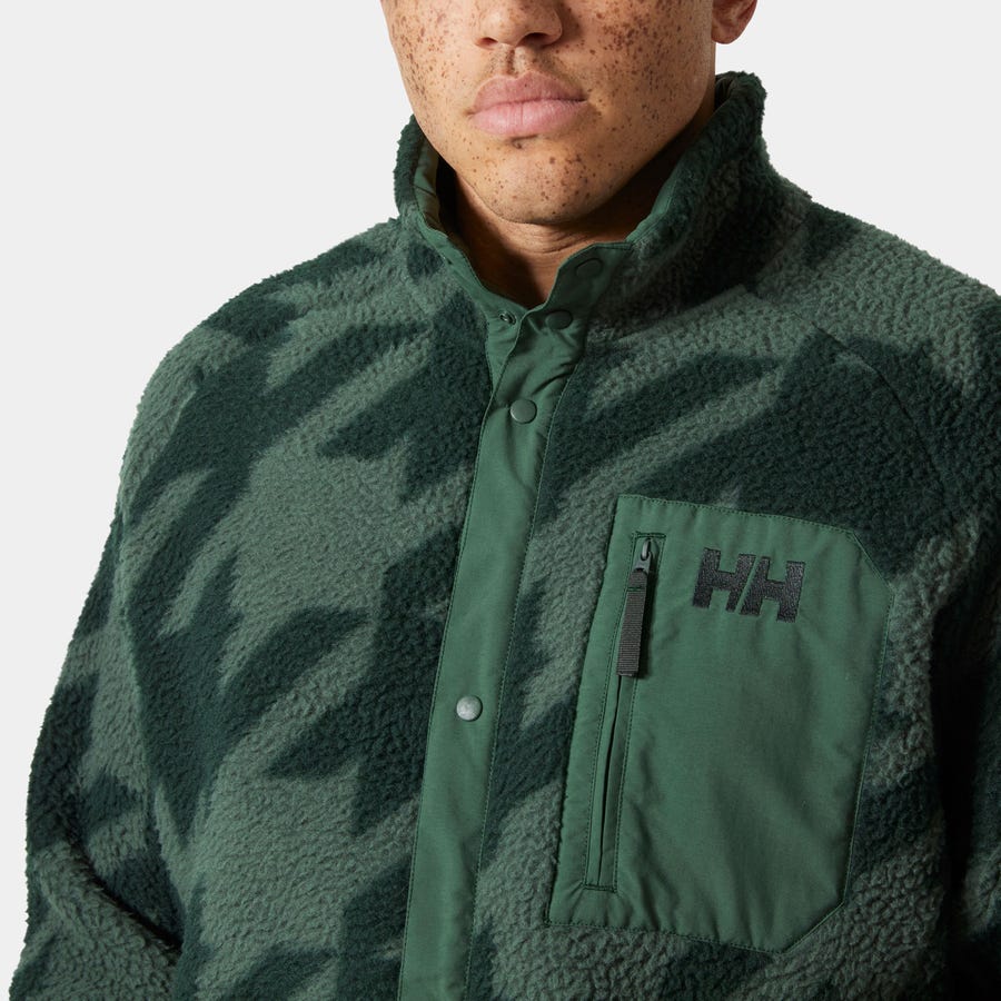 Men's Panorama Printed Pile Snap