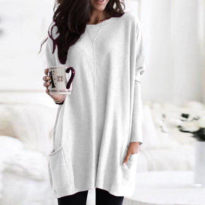 Damen schicker Rundhals-Pullover für Herbst/Winter