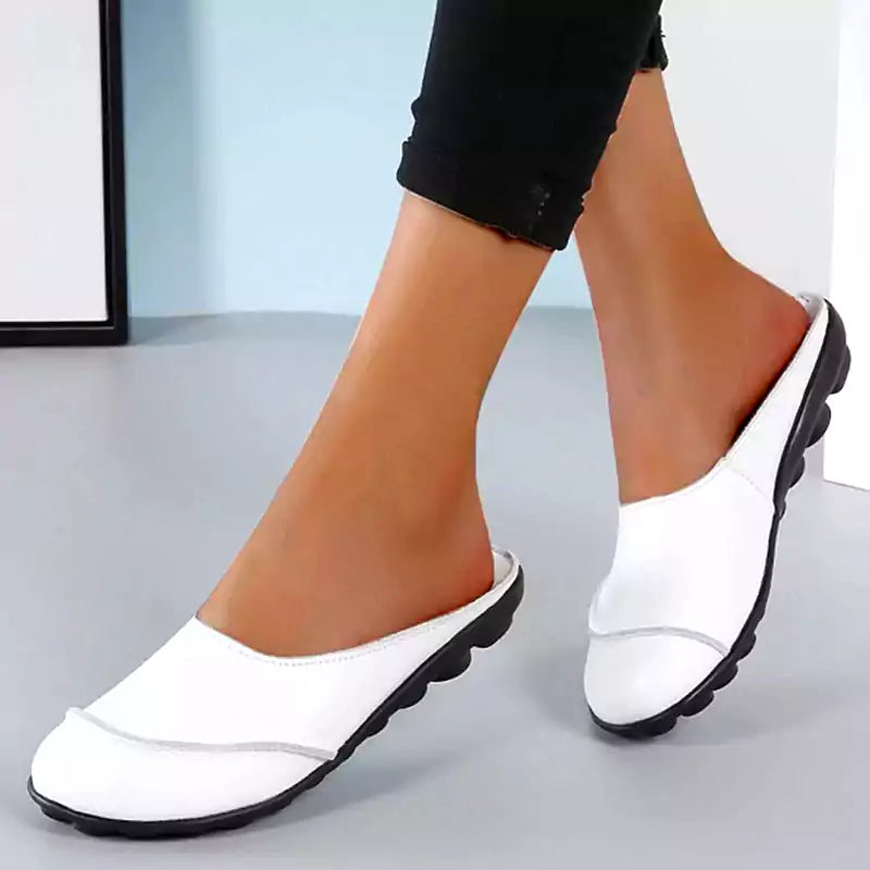 LetcloTM Leder weiche Sohlen Bequeme flache Sandalen