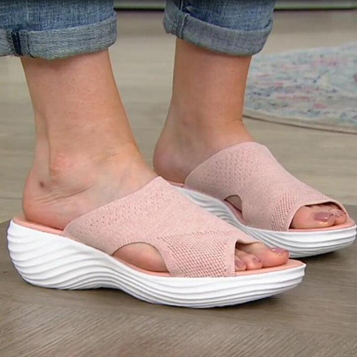 Verbesserte orthopädische Slide-Sandalen, gestrickte korrigierende Sportsandalen