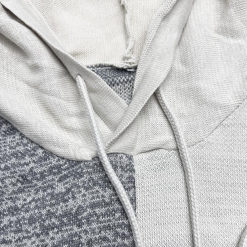 Men's Pullover Contrast Color Block Hoodie Sweater