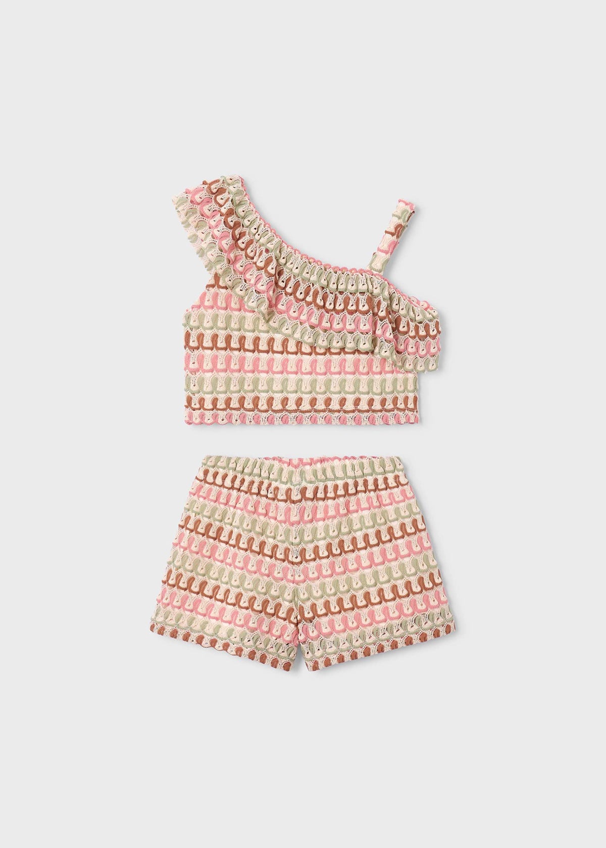 Asymmetric short set girl