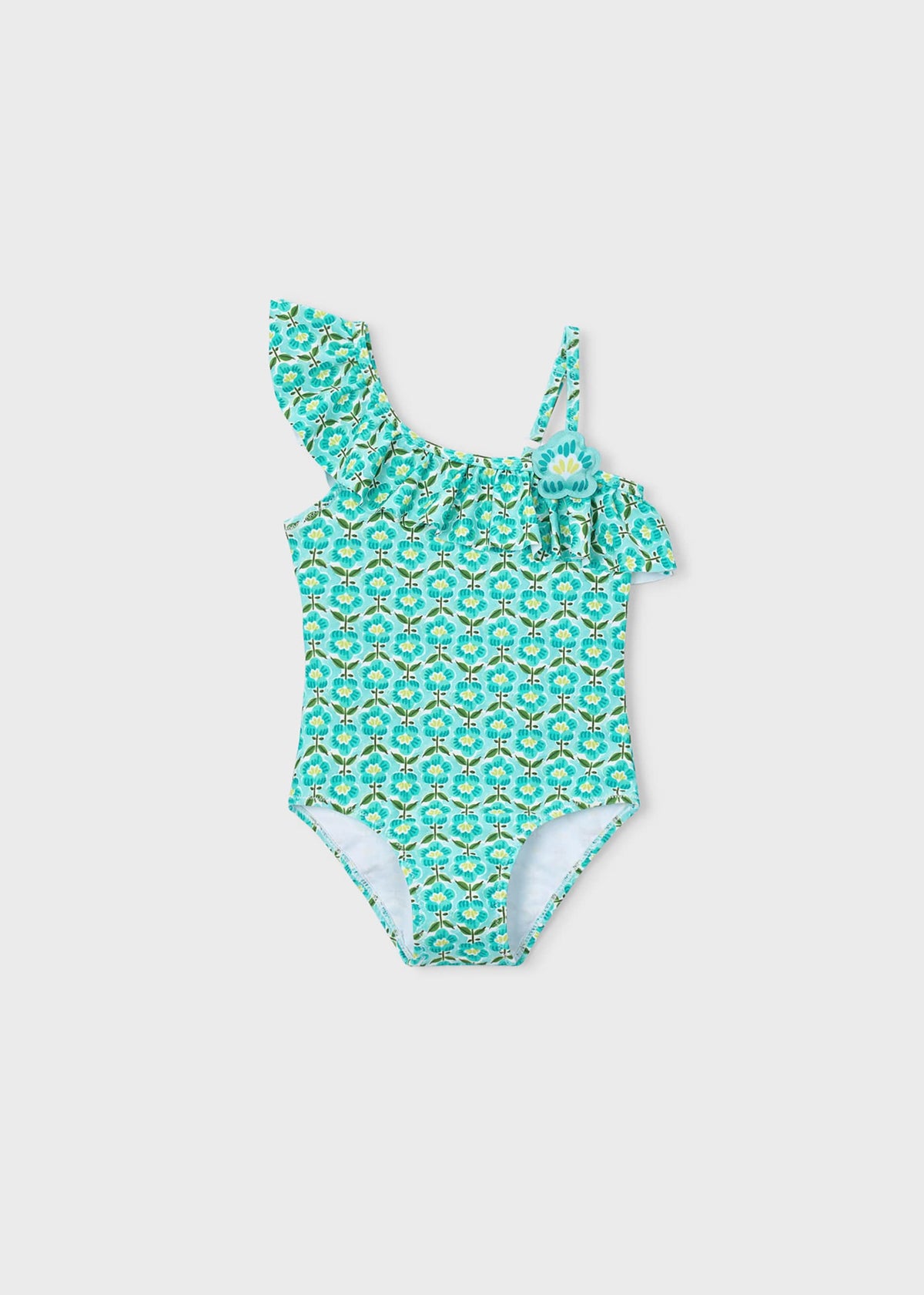 Asymmetrical swimsuit for girls