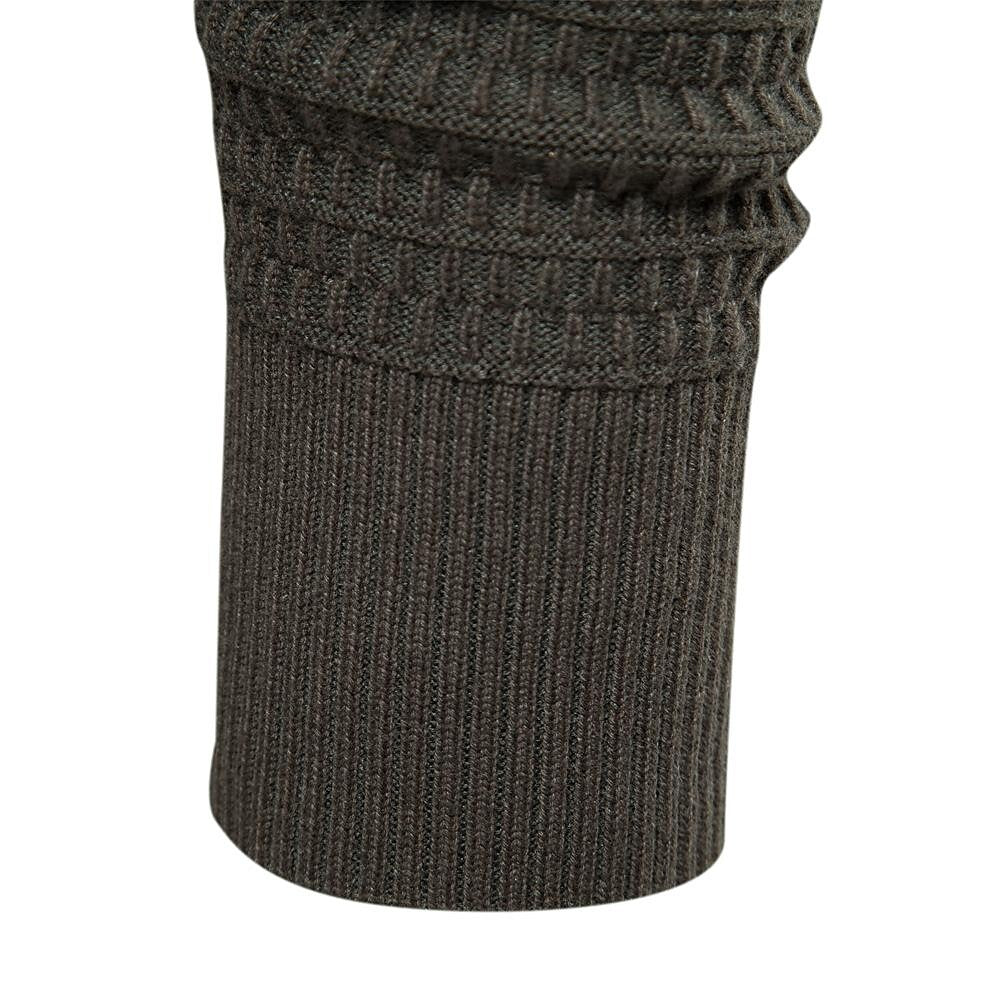 Strickjacke für Herren mit Strukturmuster und Stehkragen