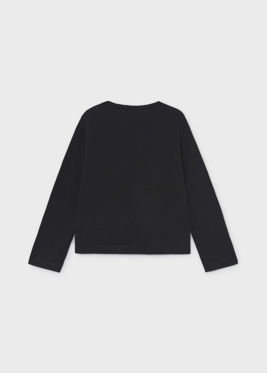 Einfaches T-Shirt mit Blumenmuster für Mädchen