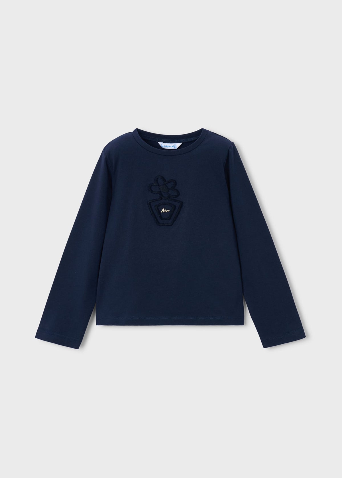 Basic floral T-shirt for girls