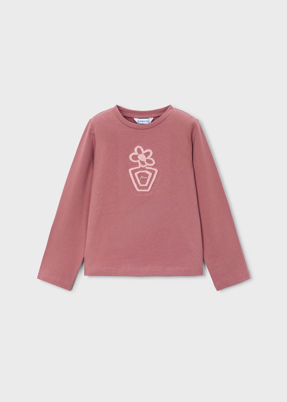Einfaches Blumen-T-Shirt für Mädchen