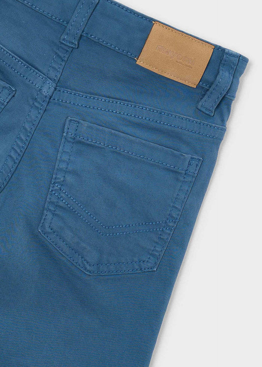 Basic slim-fit trousers with pockets for boys
