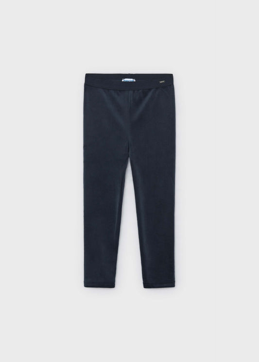 Basic velvet leggings for girls