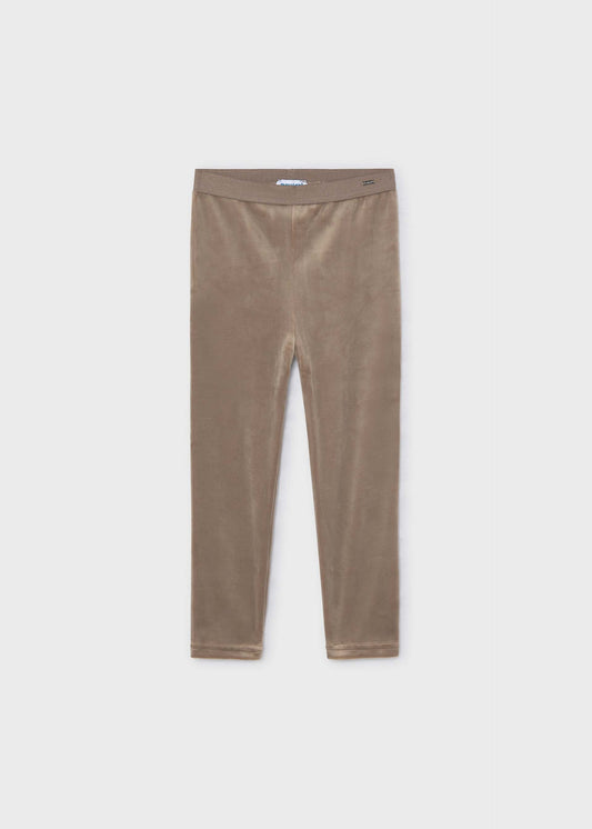 Basic velvet leggings for girls