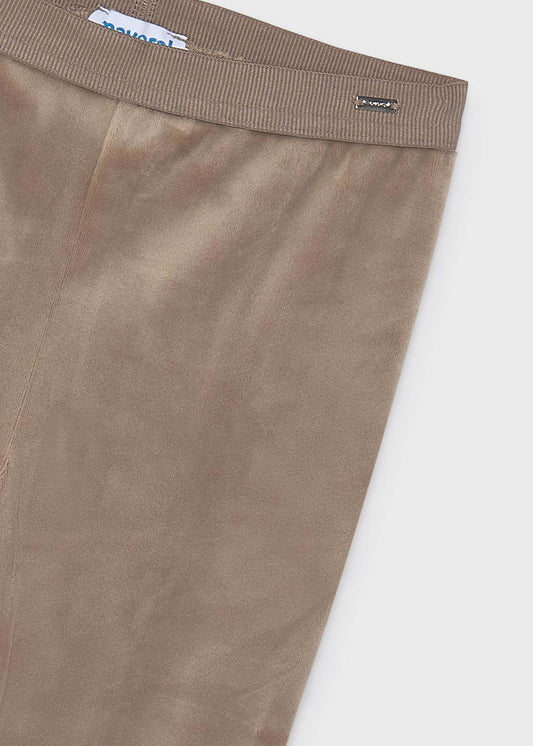 Basic velvet leggings for girls