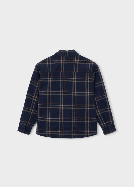 Boston Kids checked flannel overshirt