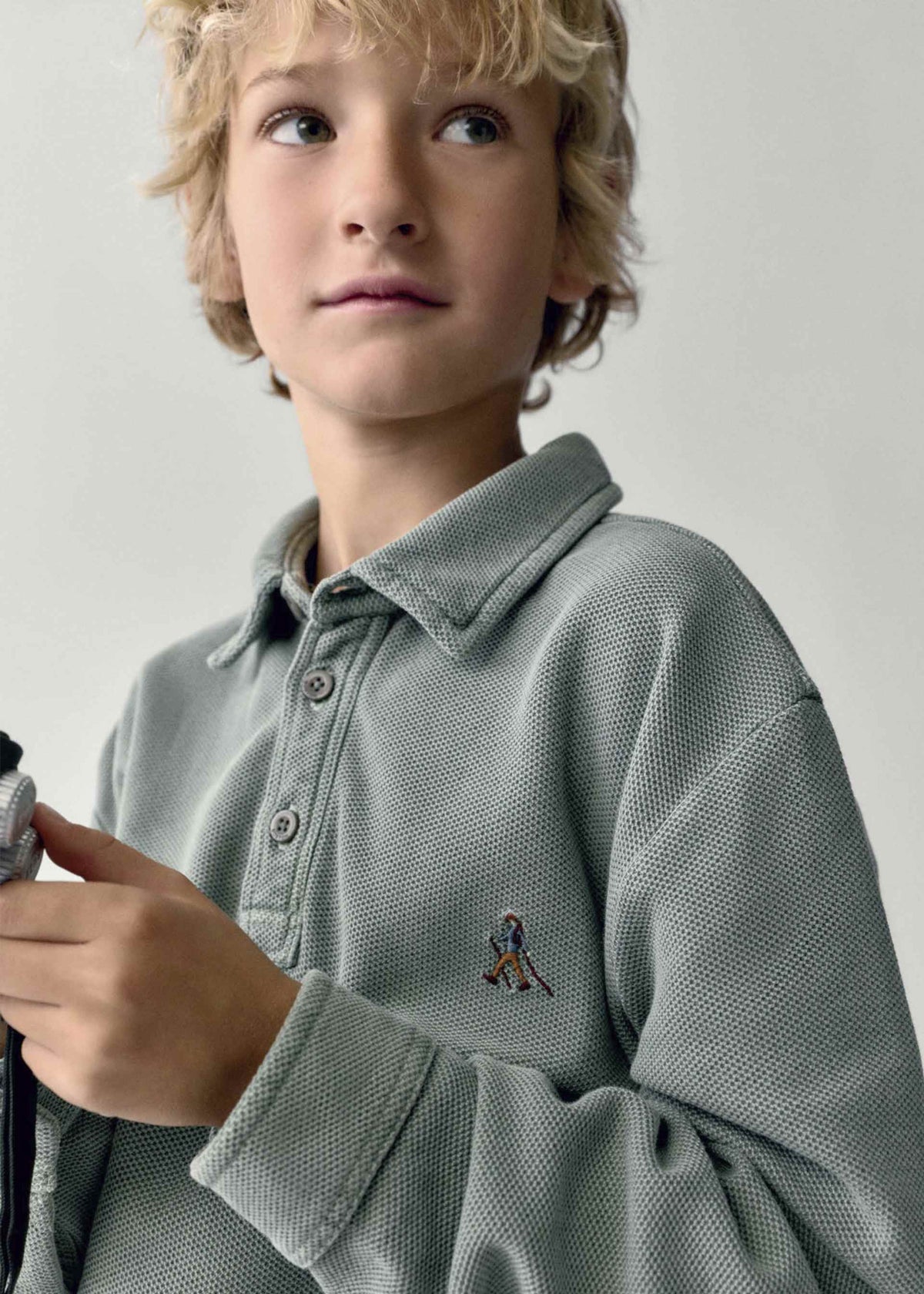 Boston Kids embroidered polo shirt