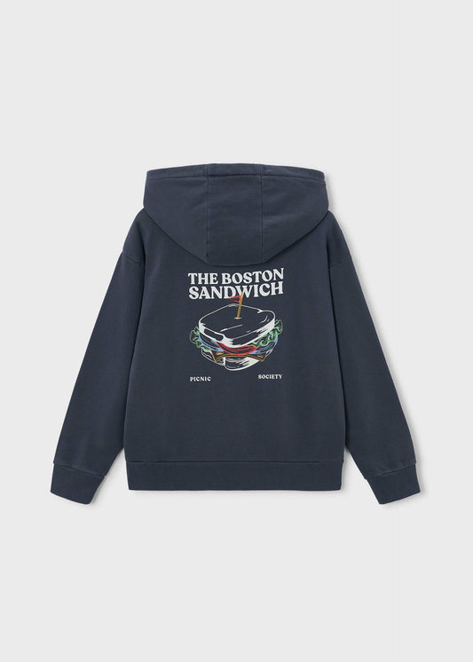 Boston Kids printed hooded sweatshirt