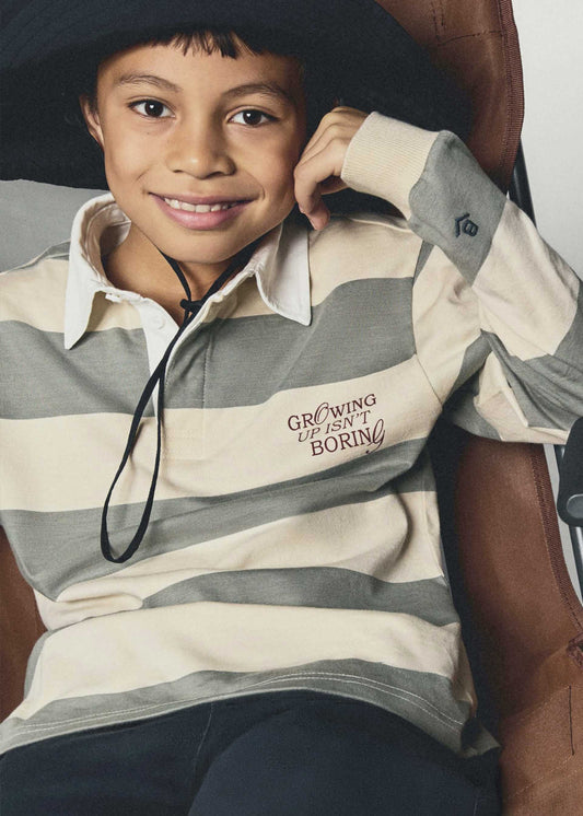 Boston Kids Striped Polo Shirt