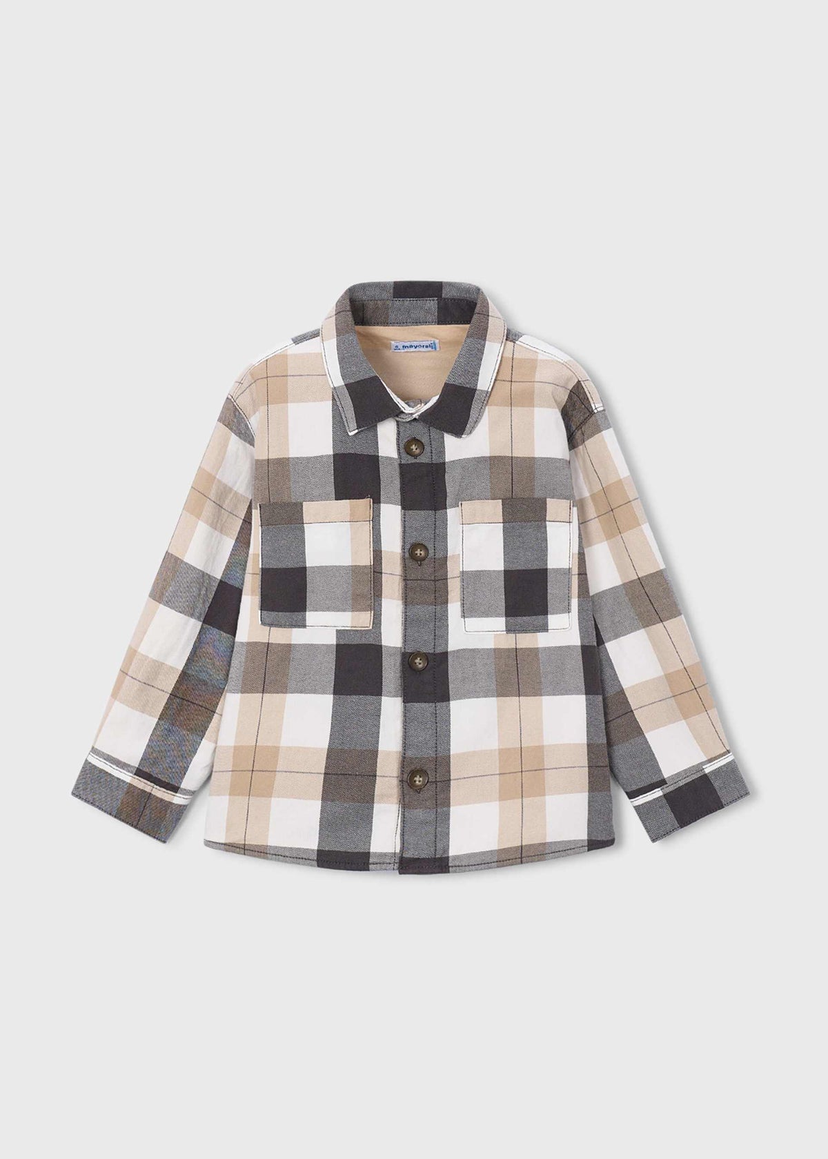 Boy check overshirt