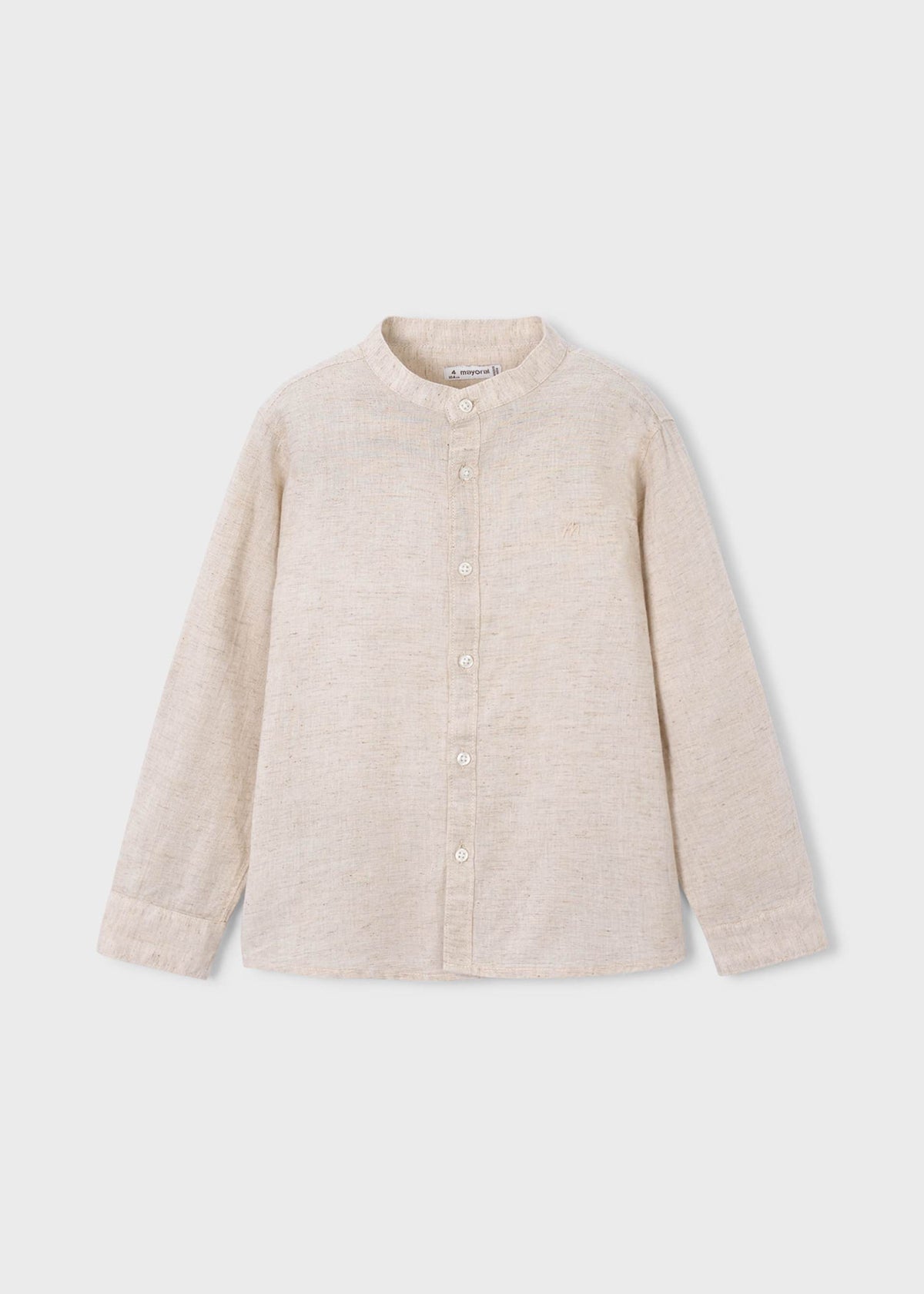 Boy long-sleeved linen shirt