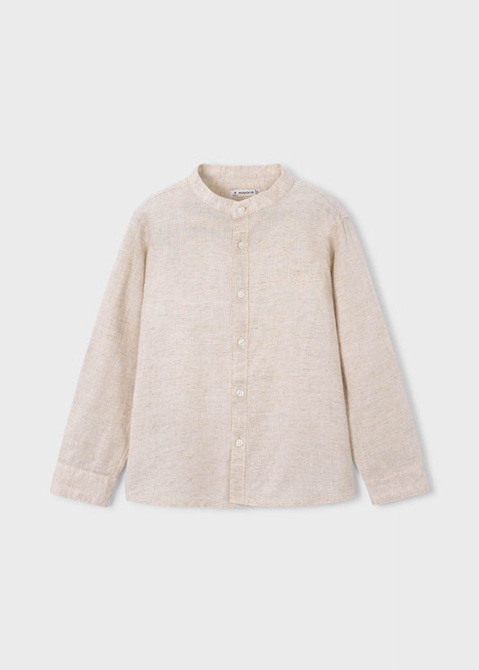 Boy long-sleeved linen shirt
