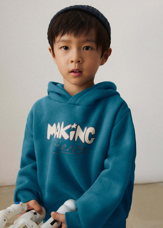 Boy Making Hoodie