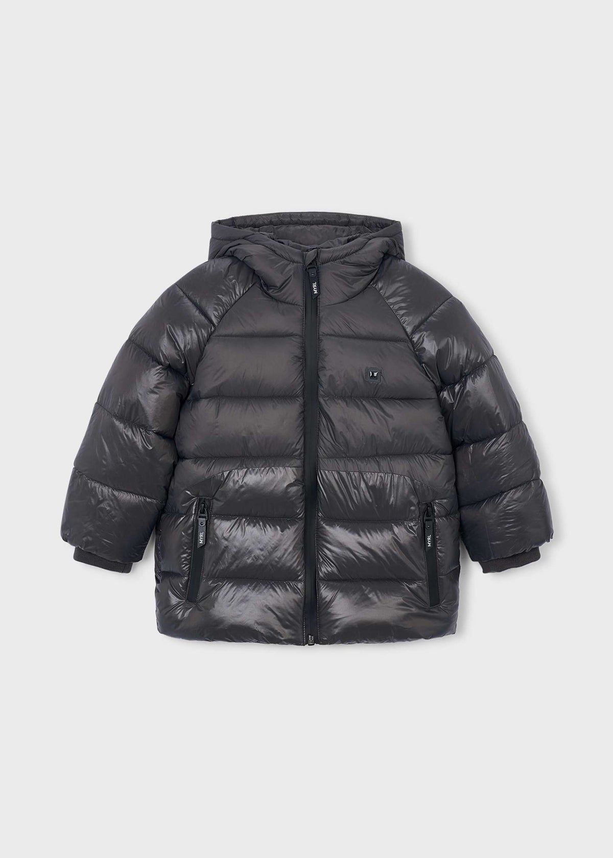 Jungenjacke in matter Glanzoptik