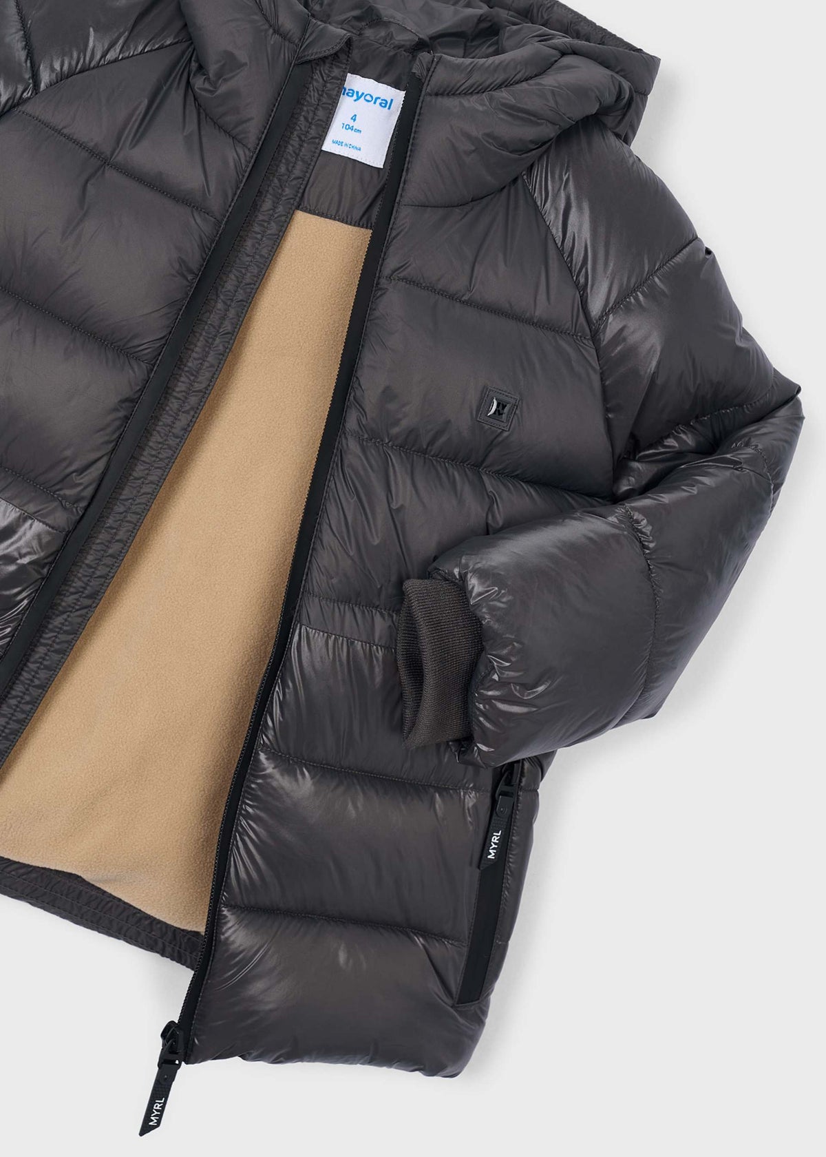 Jungenjacke in matter Glanzoptik