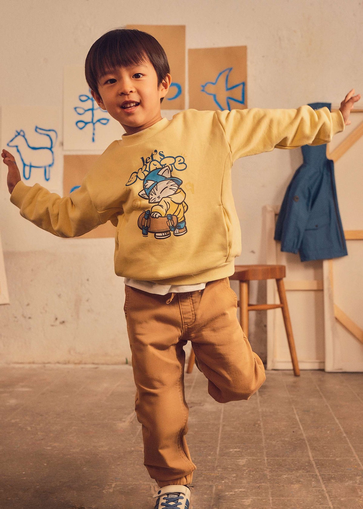 Boy print jumper