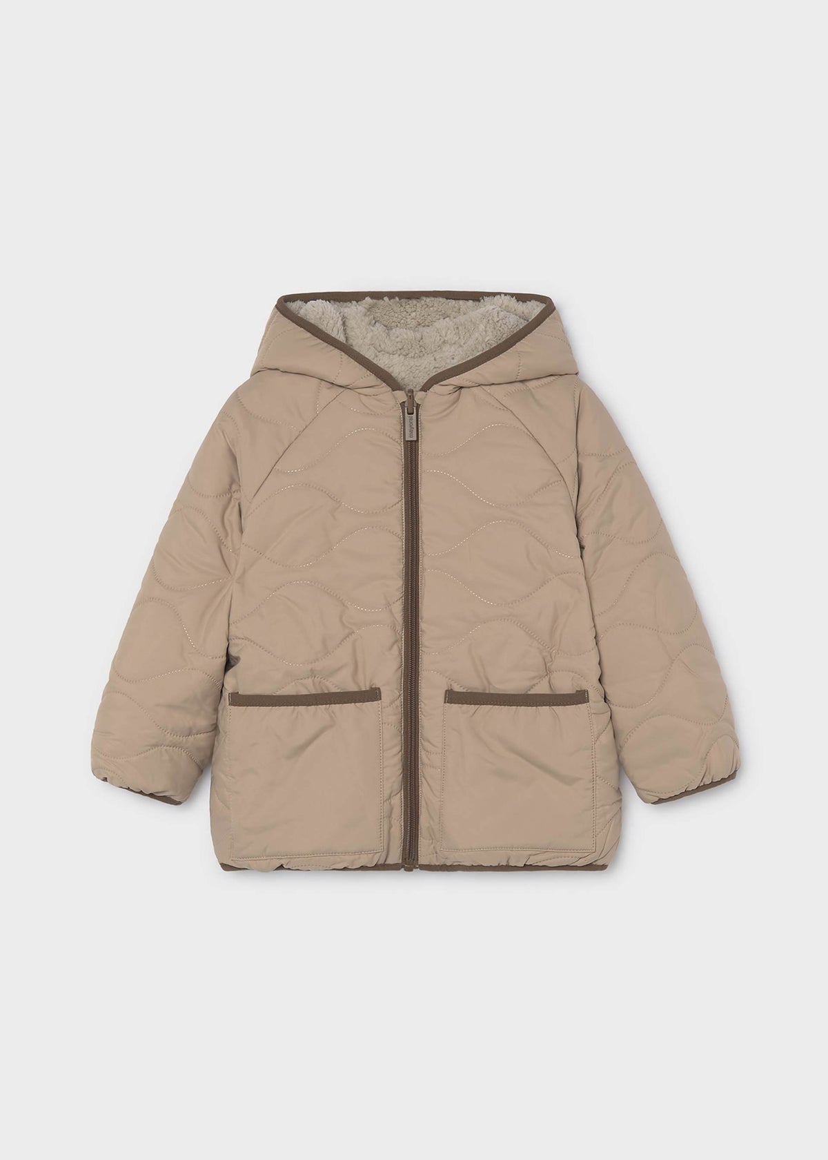 Wendbare Lammfelljacke für Jungen