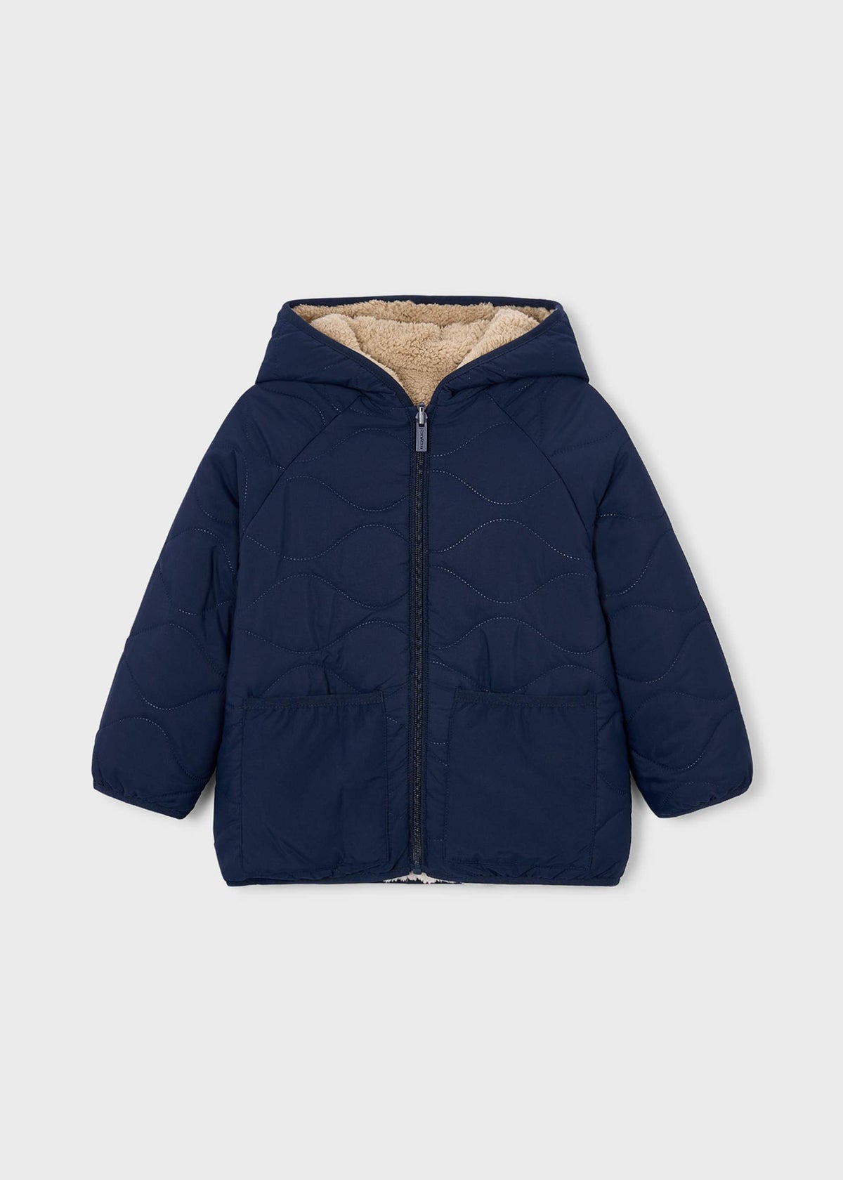 Boy reversible sheepskin jacket