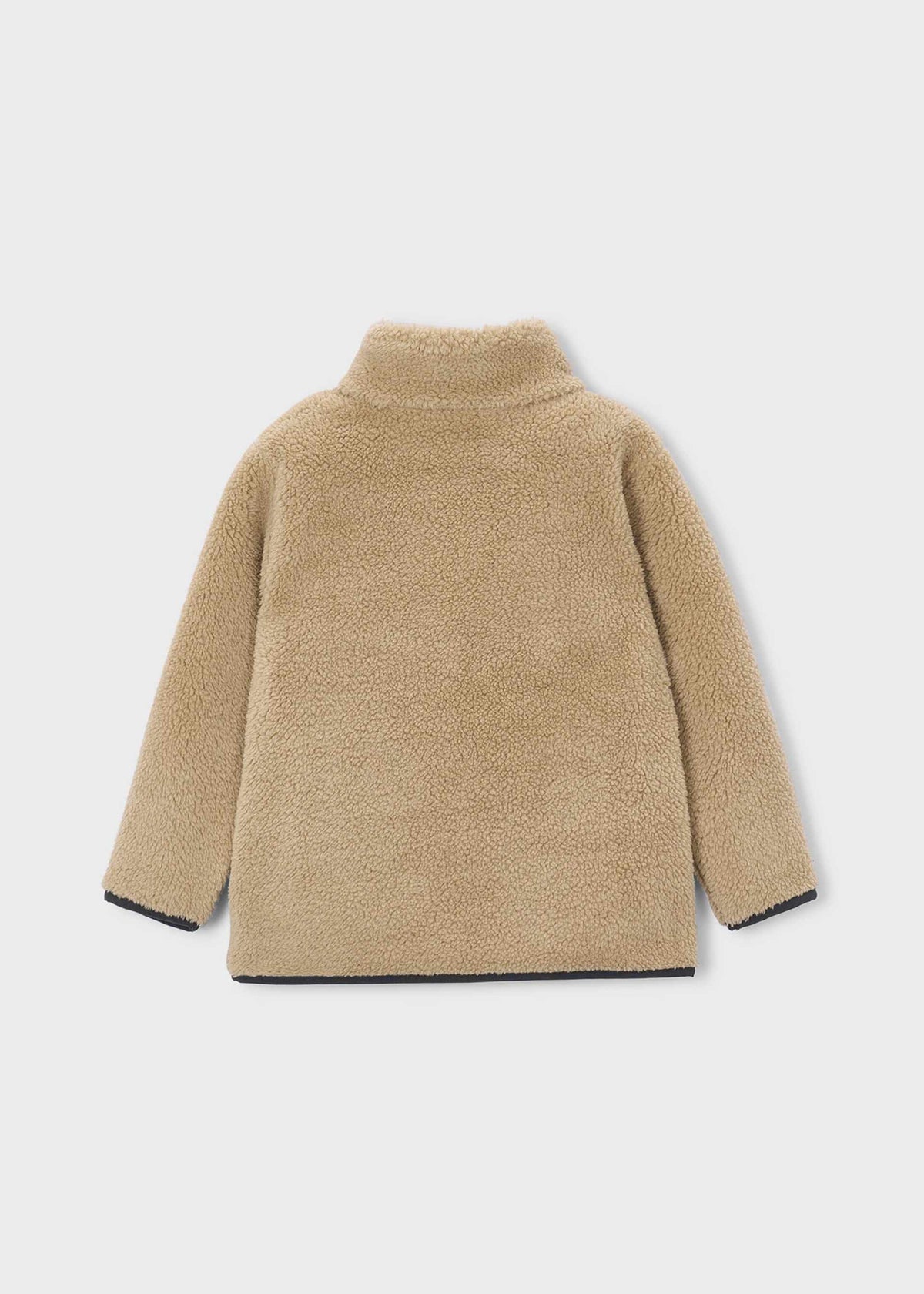 Boy sheepskin zip-up jacket