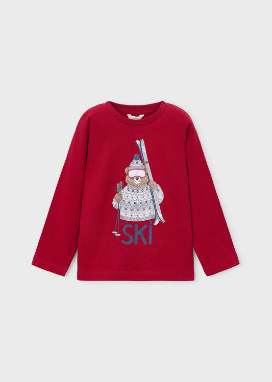 Boys' bear ski T-shirt