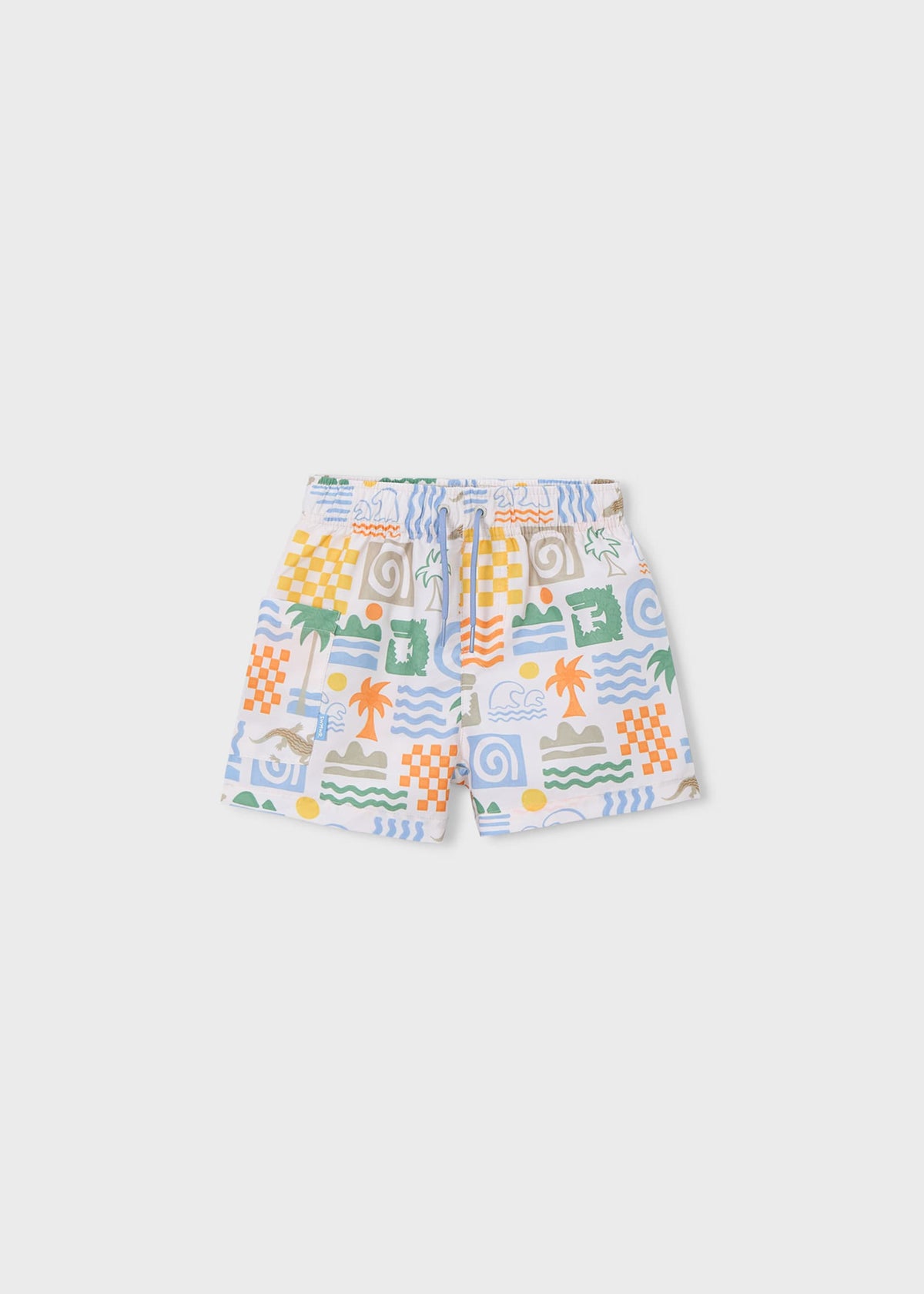 Boys bermuda print swim shorts