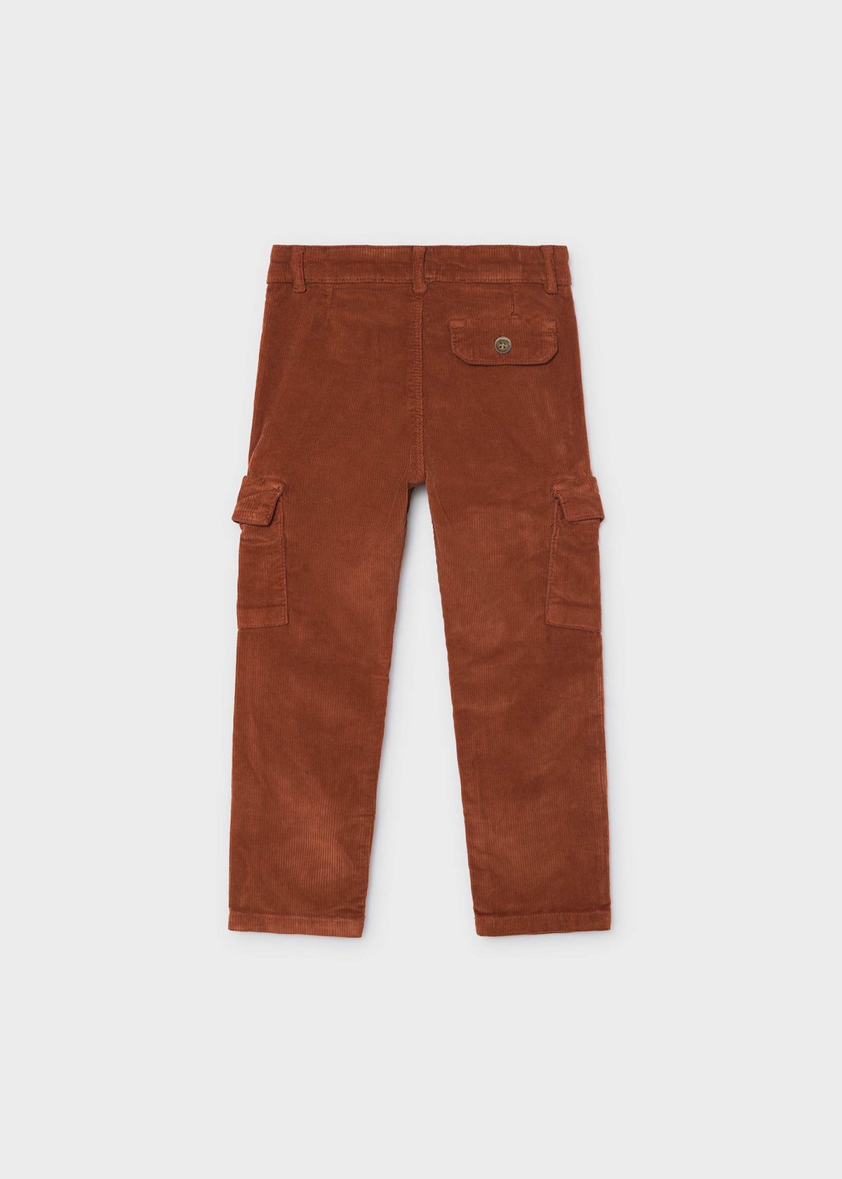 Boys' corduroy cargo trousers