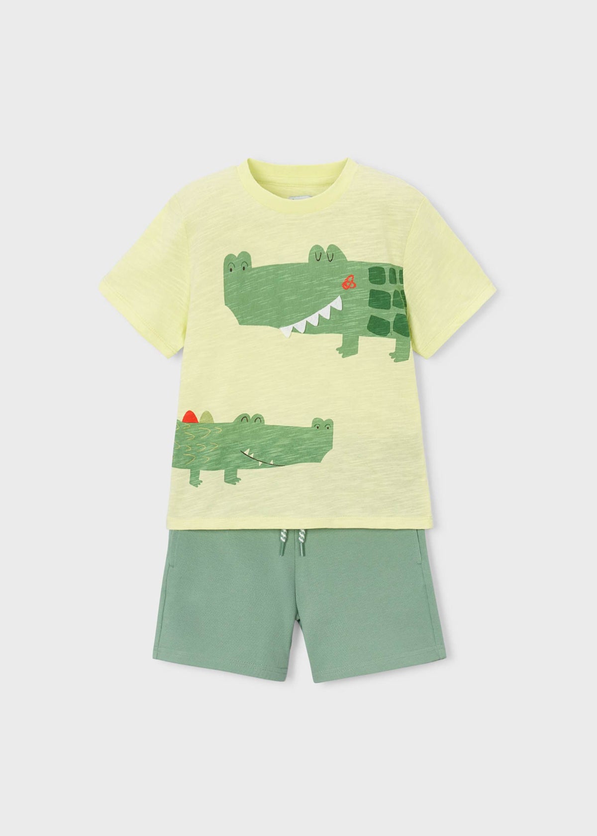 Set aus T-Shirt mit Krokodil-Print und Hose für Jungen