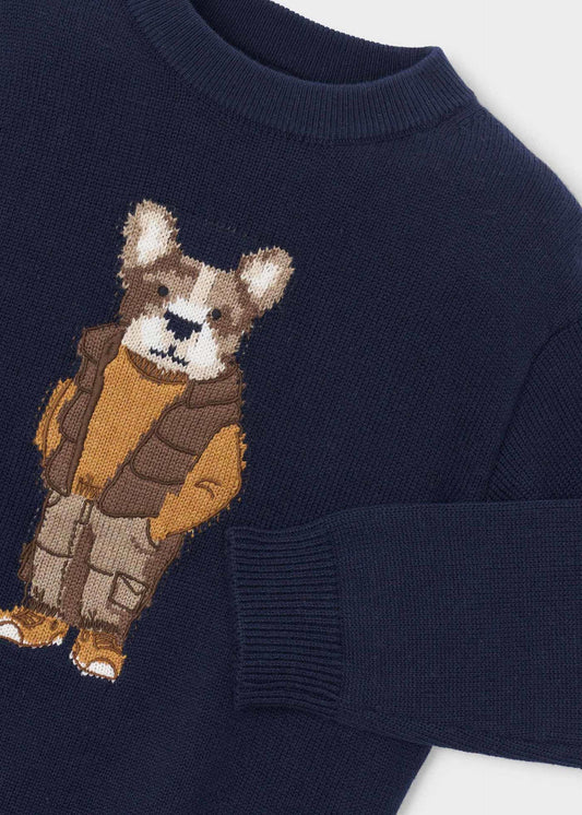 Boys' intarsia jumper