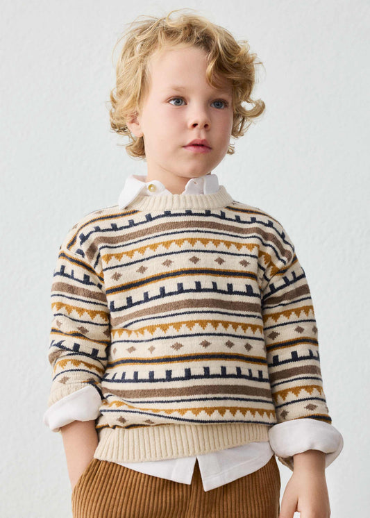 Boys' jacquard jumper