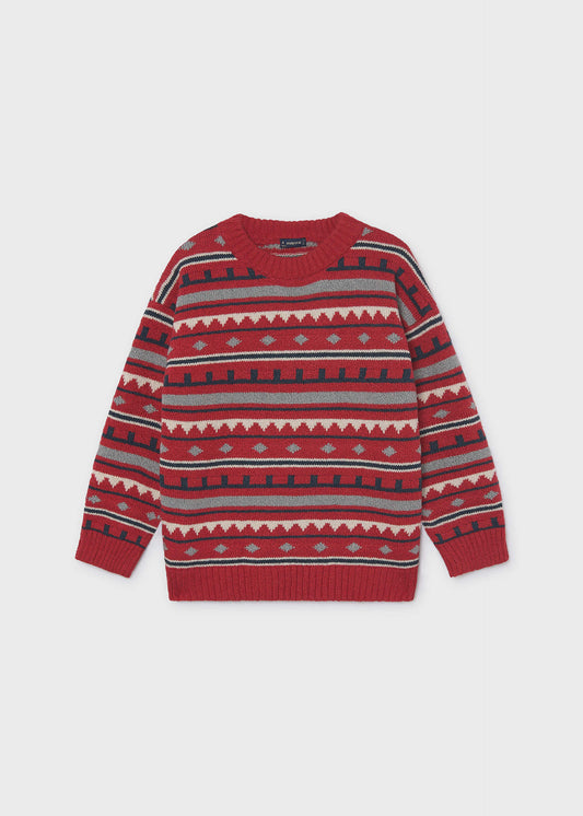 Boys' jacquard jumper
