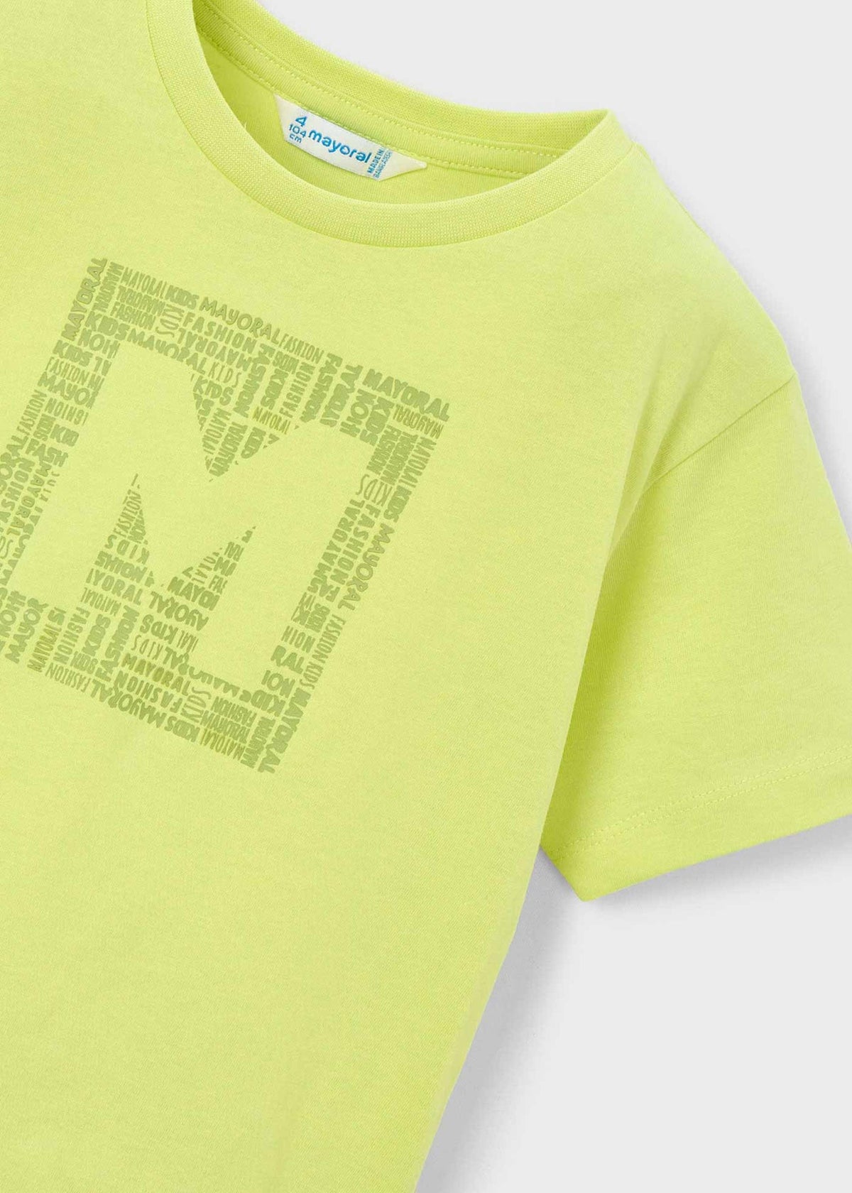 Jungen-T-Shirt mit Buchstaben-Print