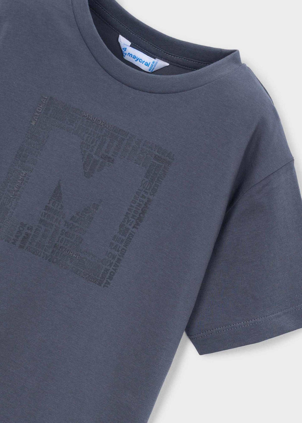 Jungen-T-Shirt mit Buchstaben-Print