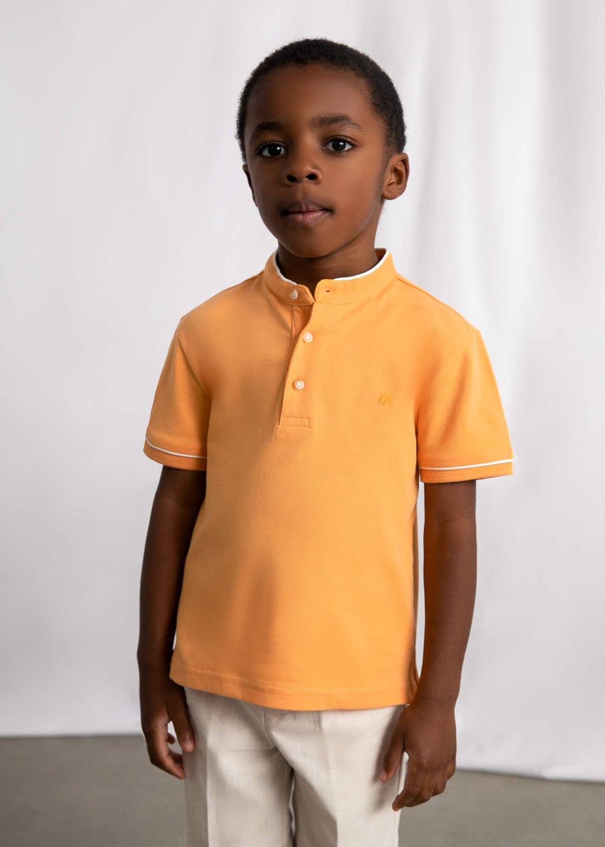 Poloshirt mit Stehkragen für Jungen