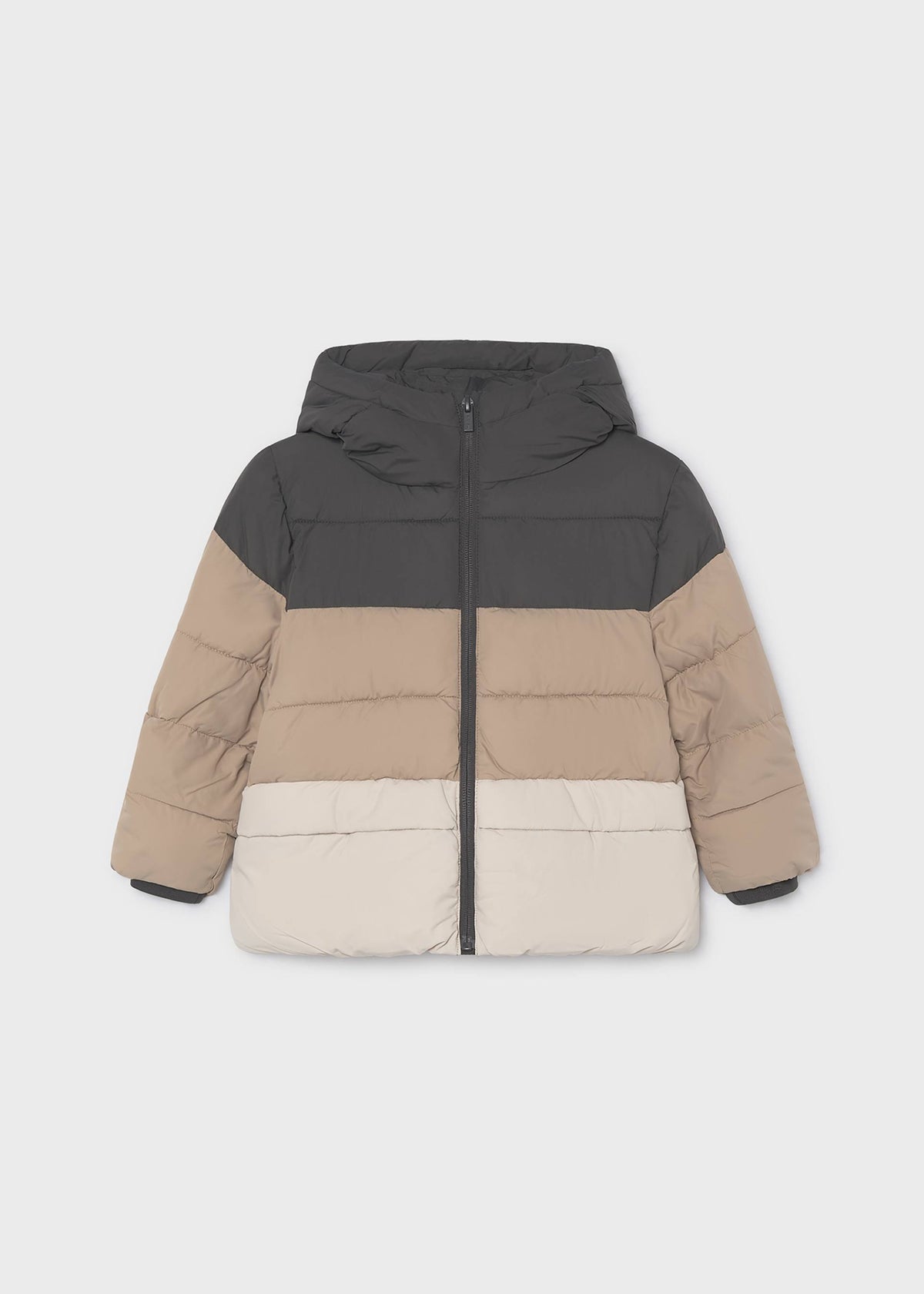 Boys' mixed-fabric jacket